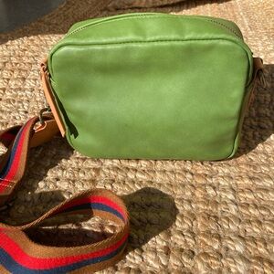 Universal Thread Olive Crossbody Bag with Colorful Strap